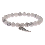 Matte Beaded Wing Bracelet