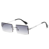 Fashion Rimless Rectangle Sunglasses