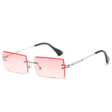 Fashion Rimless Rectangle Sunglasses