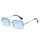 Fashion Rimless Rectangle Sunglasses