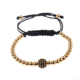 Black Zircon Copper Beads