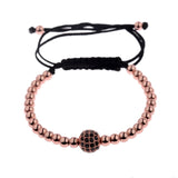 Black Zircon Copper Beads