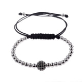 Black Zircon Copper Beads