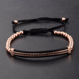Black Zircon Copper Beads