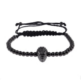 Black Zircon Copper Beads