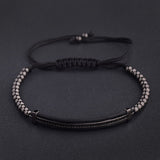 Black Zircon Copper Beads