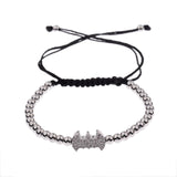Black Zircon Copper Beads