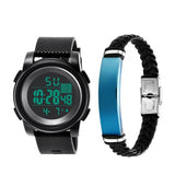 Water Resistant Digital Luminous Watch + Free Bracelet
